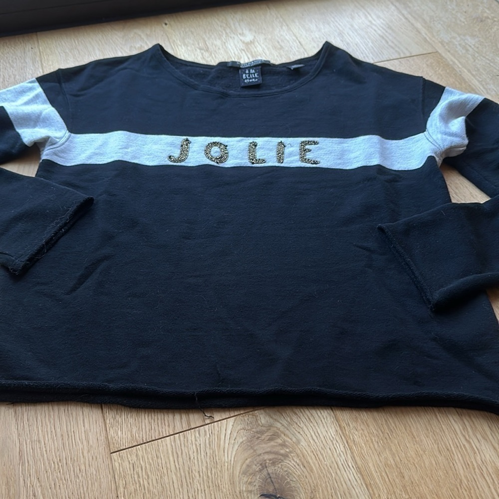 SCOTCH & SODA JOLIE embroidered  black & gold Sweater - P - Picture 13 of 13